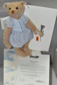 A BOXED LIMITED EDITION STEIFF 'ALISSA' TEDDY BEAR, jointed with honey mohair and cotton 'fur',