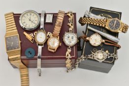 AN ASSORTMENT OF WRISTWATCHES, seven wristwatches, names to include Seiko, Ingersoll, Incabloc and