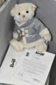 A BOXED STEIFF LIMITED EDITION BEAR, comprising 'Duffle' 664304, white, height 27cm, 154/1500,