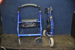 A WHEEL TECH AND A DRIVE MOBILITY TRAVELATORS (Condition Report: the Wheel tech has some paint