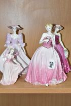 A COALPORT LADIES OF FASHION FIGURINE, 'Barbara Ann', together with a limited edition 'Perfect Rose'