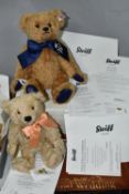TWO LIMITED EDITION STEIFF TEDDY BEARS, comprising a William and Catherine Royal Wedding teddy bear,