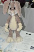 A STEIFF LIMITED EDITION LOONEY TUNES 75TH ANNIVERSARY 'BUGS BUNNY' 355042, 1288/2000, grey and