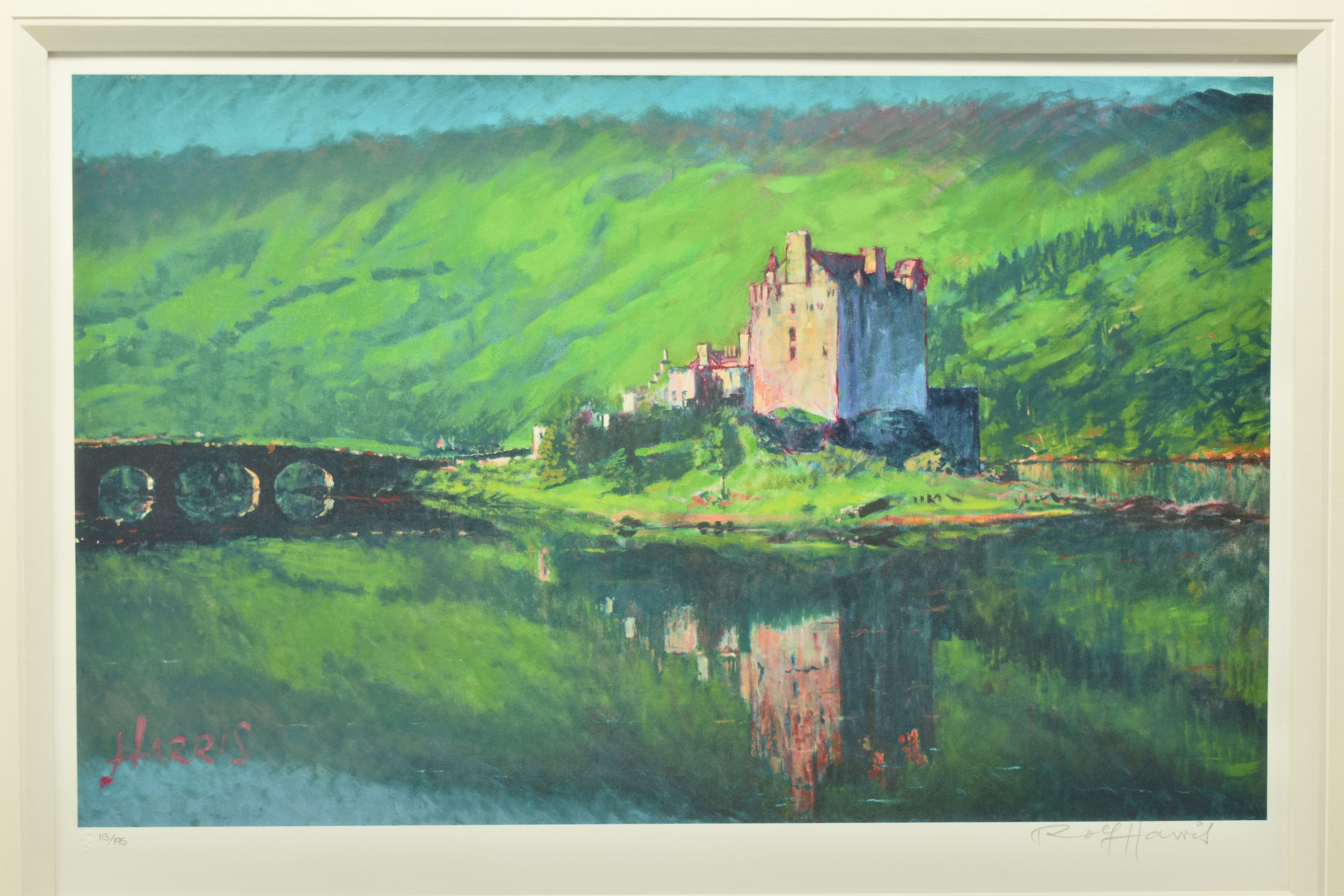 ROLF HARRIS (AUSTRALIA 1930-2023) 'REFLECTION, EILEAN DONAN CASTLE' a signed limited edition print - Image 2 of 10