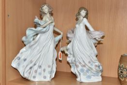 TWO LLADRO FIGURES, model number 5898 'Spring Splendour' and Summer Serenade 6193 (2) (Condition