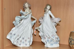 TWO LLADRO FIGURES, model number 5898 'Spring Splendour' and Summer Serenade 6193 (2) (Condition
