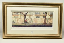 ROLF HARRIS (AUSTRALIA 1930-2023) 'CYCLIST, BAYSWATER ROAD', a signed limited edition print on