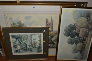 AFTER EUGENE RICHARD STURGEON (BRITISH 1920-1999),FIVE OPEN EDITION COLOUR PRINTS, including 'Bath