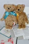 TWO BOXED STEIFF TEDDY BEARS, comprising 'Royal Baby Bear', a Danbury Mint exclusive, jointed with
