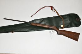 A BSA .177 CAL BREAK BARREL AIR RIFLE, serial no. CA58146, BSA name stamped into side of stock,