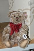 A BOXED STEIFF BEAR, British Collectors Teddy Bear 2006, Old Brown Bear , caramel tipped mohair,