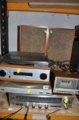 A VINTAGE COMPONENT HI FI including Realistic SCT-34 tape player, a STA-450 amplifier, a LAB-1000, a