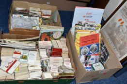 THREE BOXES OF EPHEMERA containing a large collection of trade cards, full, part sets and odds in 6d