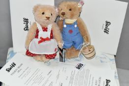 TWO BOXED LIMITED EDITION STEIFF JACK AND JILL BEARS, comprising Teddy Bear Jack 664342, cinnamon