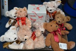ONE BOX OF EIGHT STEIFF 'COSY YEAR' BEARS, comprising 2007, 2011, 2012, 2013, 2019, 2020 with box,