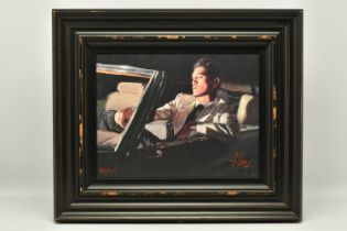 FABIAN PEREZ (ARGENTINA 1967) 'LATE DRIVE II', a male figure in a convertible car, signed limited