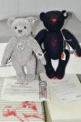 TWO BOXED LIMITED EDITION STEIFF TEDDY BEARS, comprising 'Platinum Paper Teddy Bear', jointed with