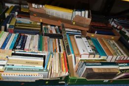 SIX BOXES OF BOOKS, approximately one hundred and fifty titles on the subject of religion, to