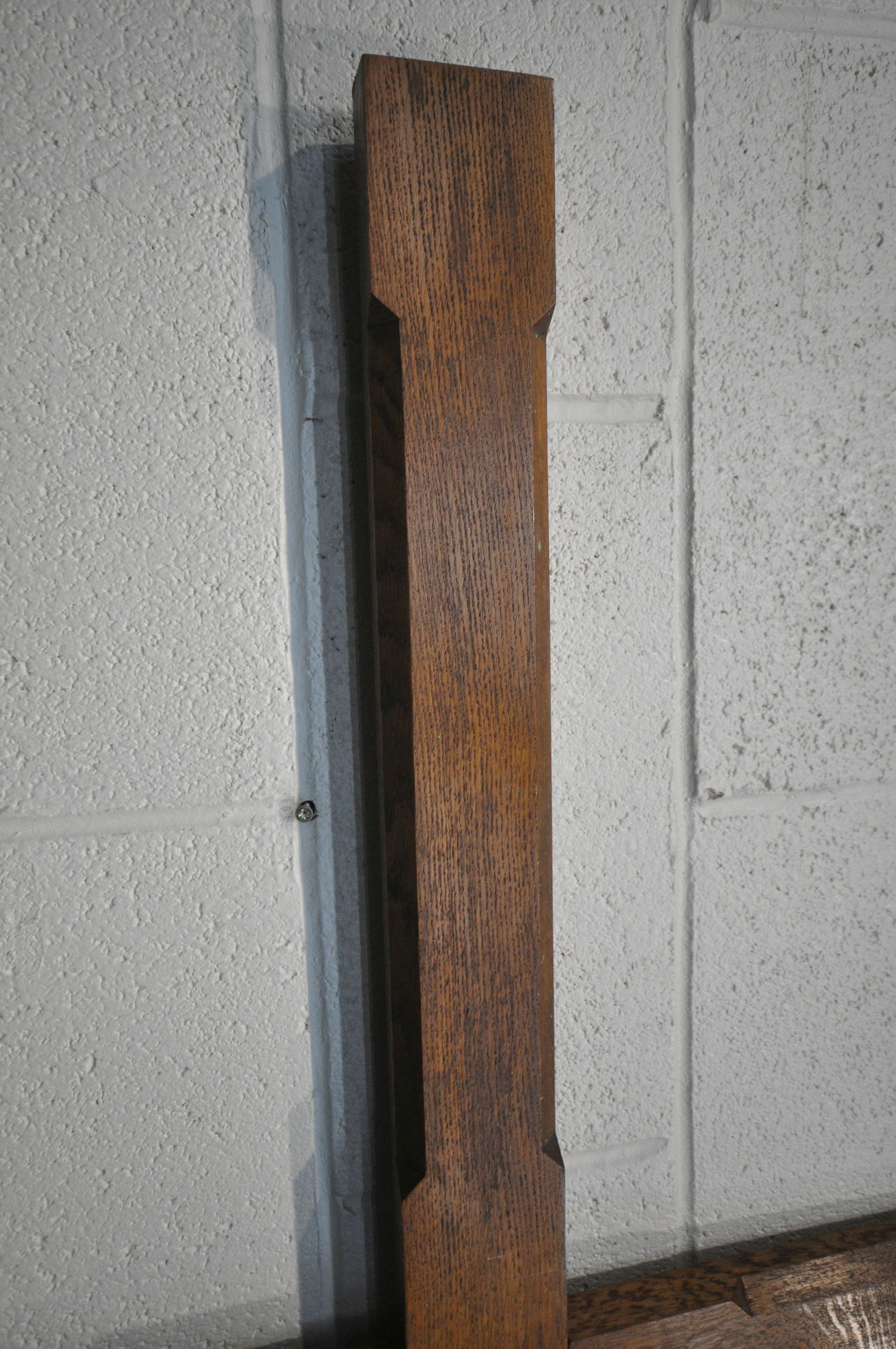A LARGE OAK RELIGIOUS CROSS, width 142cm x height 248cm (condition report: collected from Chase - Image 2 of 4