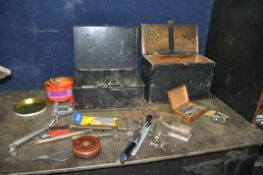 TWO TOOLBOXES CONTAINING AUTOMOTIVE AND ENGINEERING TOOLS including spanners by Elora, Georg,