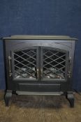 A BURLEY APPLIANCES STOVE EFFECT ELECTRIC FIRE width 64cm depth 30cm height 70cm (PAT pass and