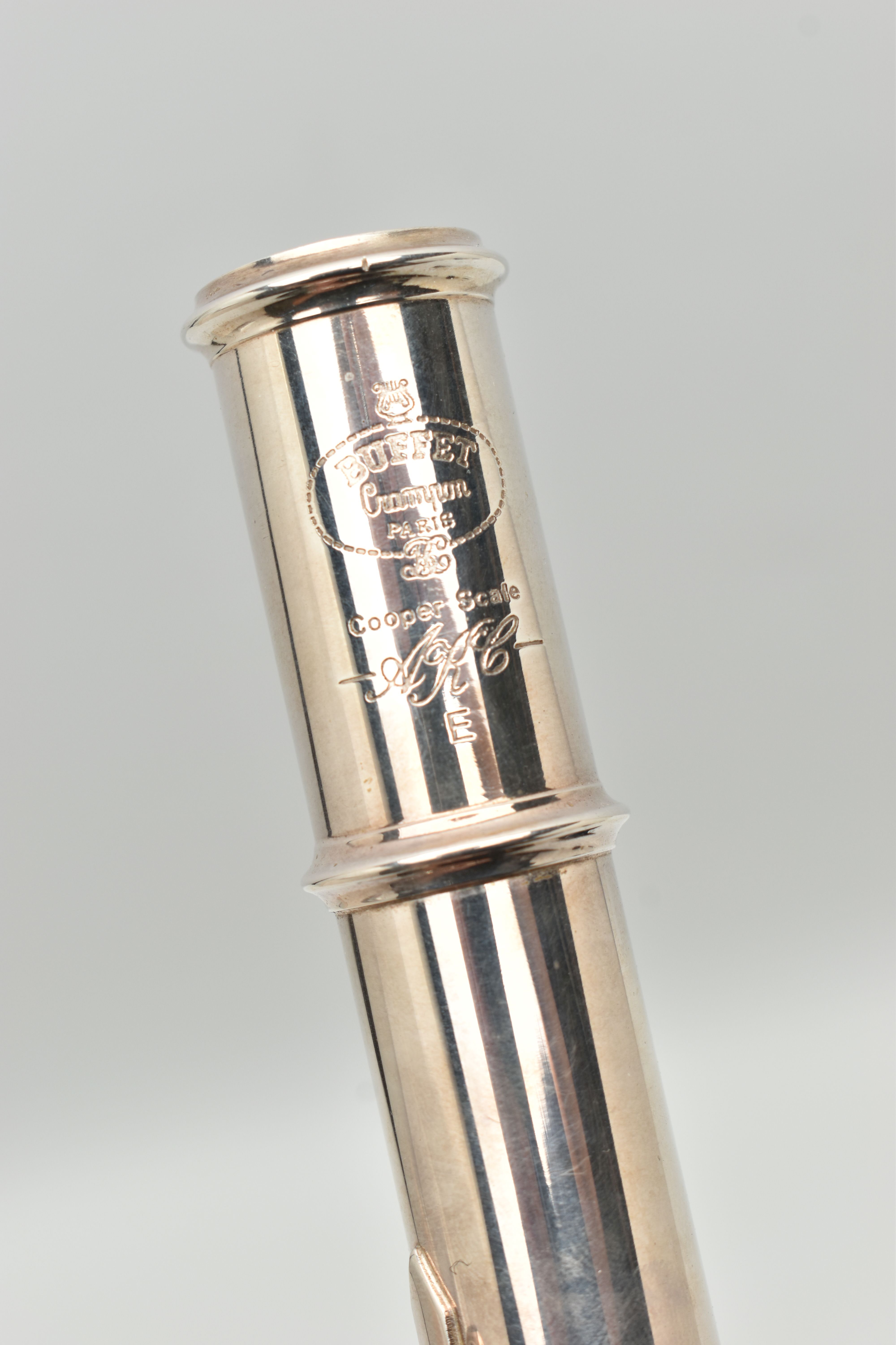 A FRENCH SILVER PLATED FLUTE, BUFFET CAMPON COOPER 228, in good working order - Image 4 of 10