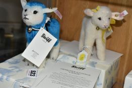 TWO BOXED STEIFF LIMITED EDITION LAMBS, comprising 'Designer's Choice - Candy', no. 021626,