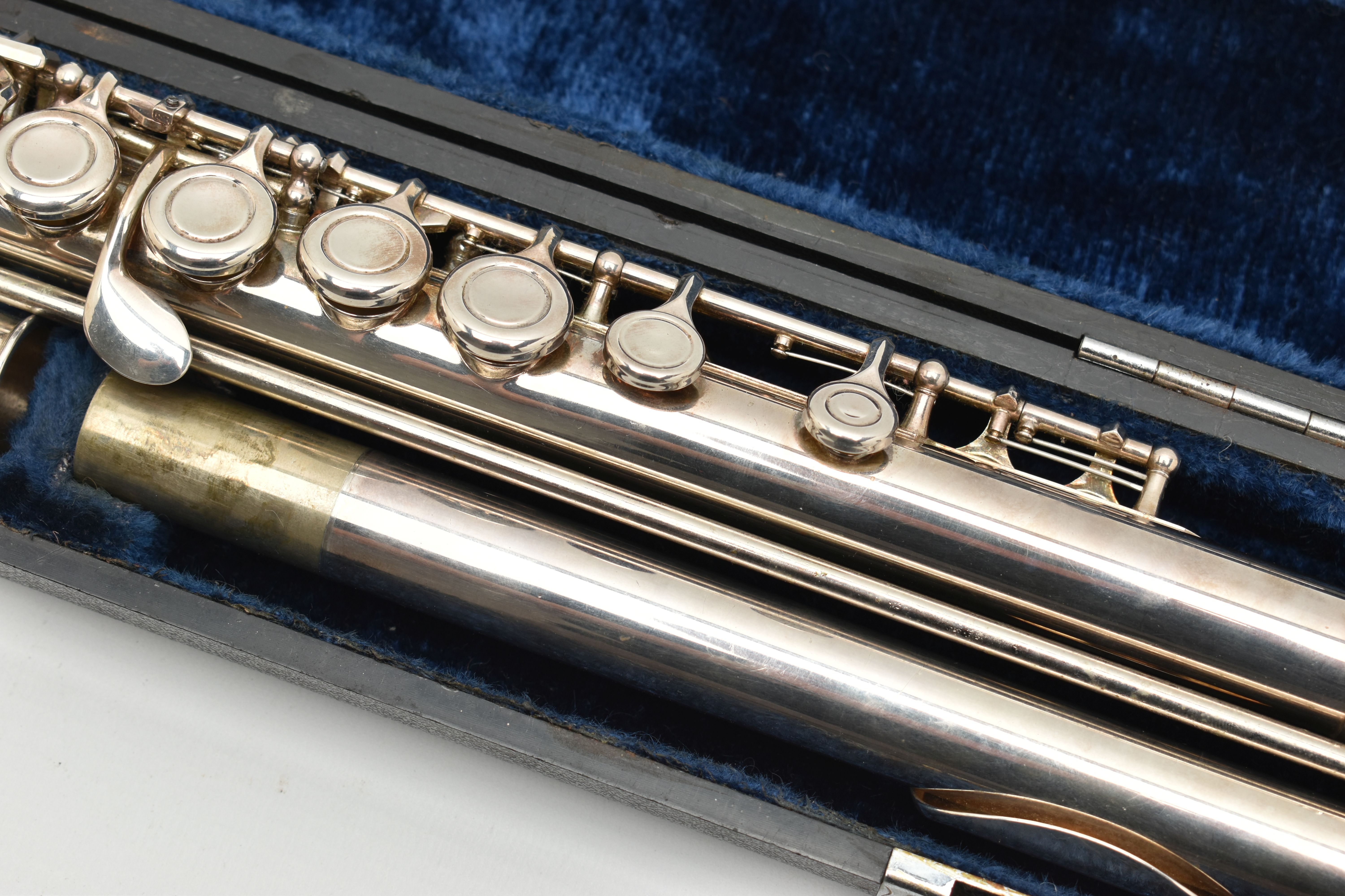 A FRENCH SILVER PLATED FLUTE, BUFFET CAMPON COOPER 228, in good working order - Image 3 of 10