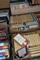 EIGHT BOXES OF BOOKS containing approximately 195 miscellaneous title in hardback and paperback