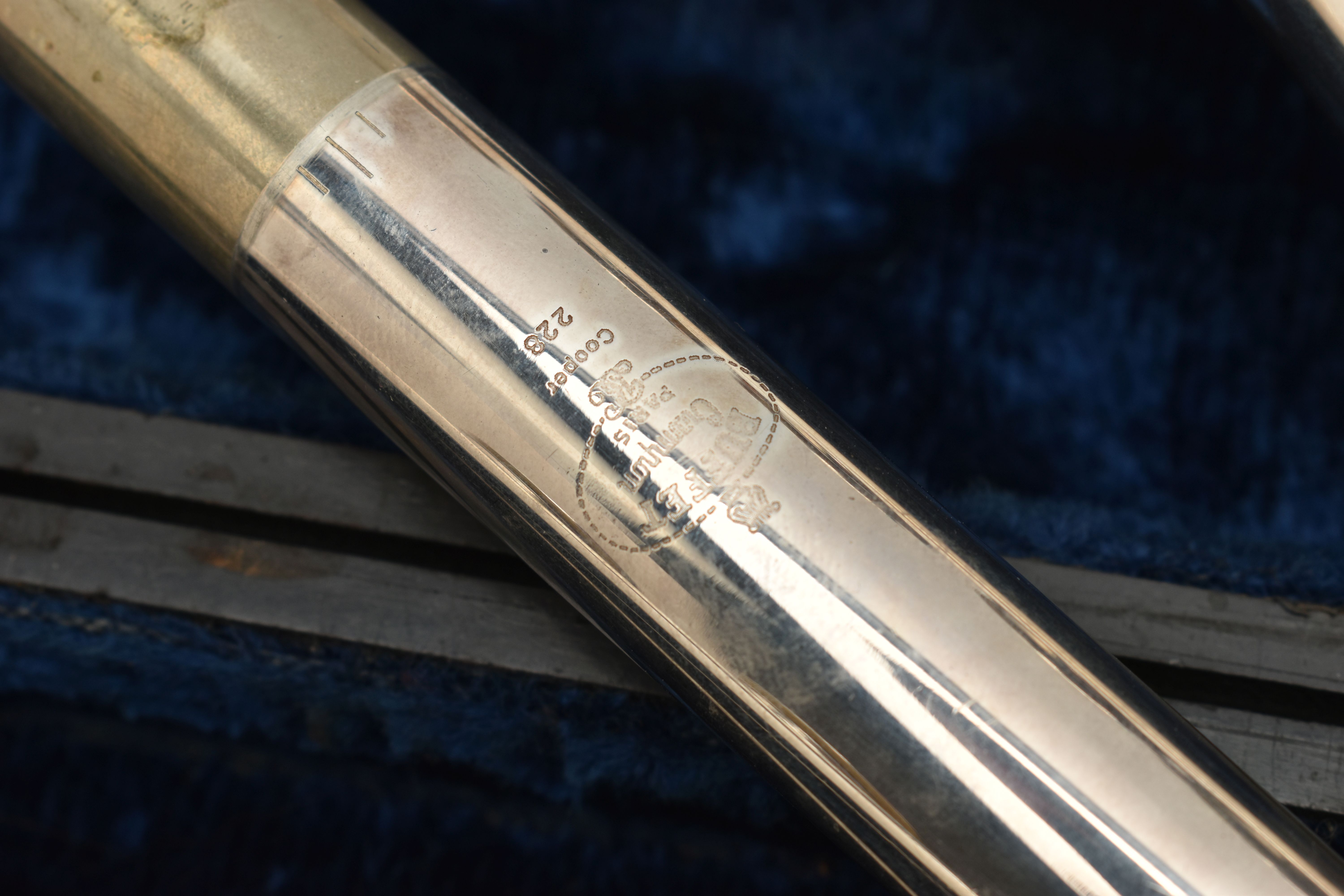 A FRENCH SILVER PLATED FLUTE, BUFFET CAMPON COOPER 228, in good working order - Image 7 of 10