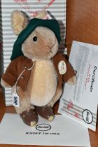 A BOXED STEIFF LIMITED EDITION 'BENJAMIN BUNNY' EXCLUSIVE TO DANBURY MINT, no.690747, ltd ed no.