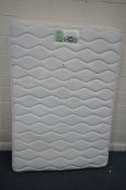 A SILENTNIGHT MIRACOIL MEMORY 4FT6 DIVAN BED AND MATTRESS (condition report: signs of wear and