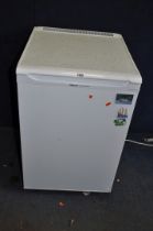 AN HOTPOINT UNDER COUNTER FRIDGE width 54cm depth 60cm height 85cm (PAT pass and working)