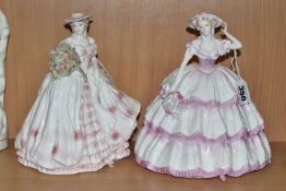 TWO LIMITED EDITION COALPORT FIGURINES, comprising 'Rose' from the Four Flowers Collection, 550/