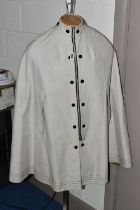 AN ICONIC VINTAGE 1960'S MARY QUANT 'ALLIGATOR' CAPE, one size fits all ivory coloured cape, 100%