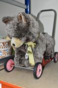 A MODERN MERRYTHOUGHT FOR HARRODS PUSH-ALONG OR RIDE-ON PLUSH BEAR, made exclusively for Harrods