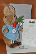 A BOXED STEIFF LIMITED EDITION 'PETER RABBIT' EXCLUSIVE TO DANBURY MINT, no.690051, ltd ed no.4402/
