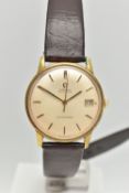 A GENTS 'OMEGA' WRISTWATCH, Automatic movement not working, round silvered dial signed 'Omega