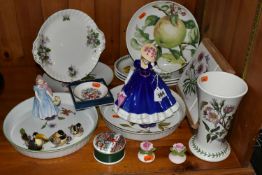 A GROUP OF PORTMEIRION BOTANIC GARDEN AND OTHER CERAMICS, including a Royal Doulton figure of the
