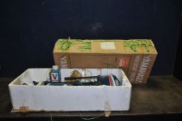 A YAMAHA A2A VINTAGE OUTBOARD MOTOR in original box (untested) box height 83cm