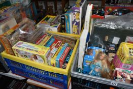 NINE BOXES OF GAMES, JIGSAW PUZZLES, ETC (One Box of Empty Boxes) to include Games Of Fortune,