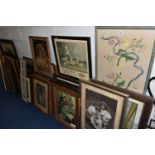 A LARGE QUANTITY OF LATE 19TH / EARLY 20TH CENTURY PRINTS ETC, to include Pears style prints,