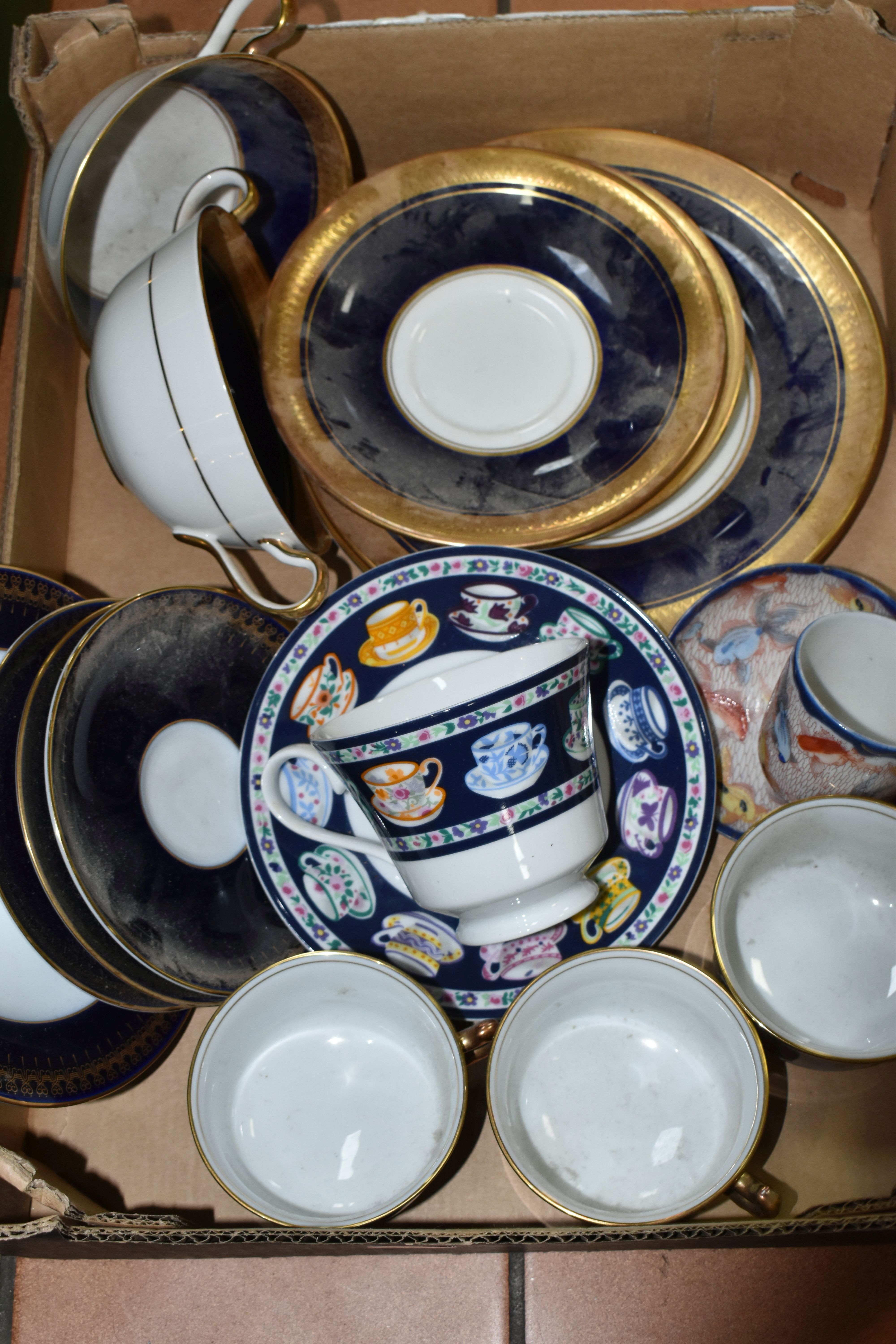 THREE BOXES OF TEA AND DINNER WARE, to include a fifteen piece Coalport Junetime tea set, six - Image 3 of 4