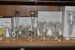 A COLLECTION OF JASPER CONRAN FOR WATERFORD LEAD CRYSTAL GLASSES, comprising five 'Rain Tumbler'