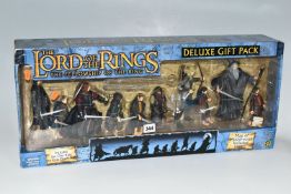 A BOXED TOYBIZ THE LORD OF THE RINGS THE FELLOWSHIP OF THE RING DELUXE GIFT PACK, No. 80184, appears