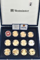 A WESTMINSTER DISPLAY FOR THE ROYAL BRITISH LEGION, to include 10x gold layered Guernsey and