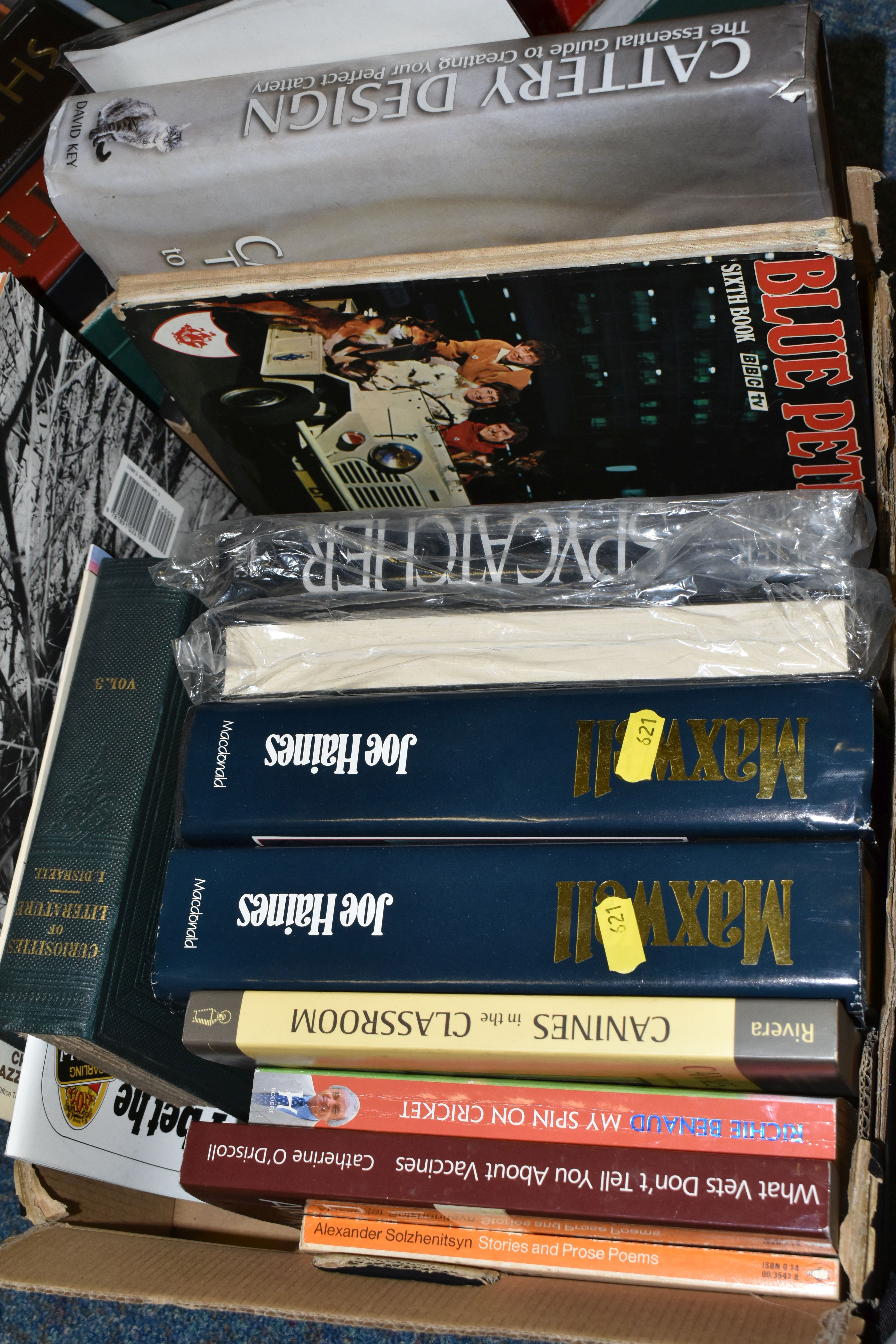 FIVE BOXES OF BOOKS & MAGAZINES containing approximately seventy-five miscellaneous titles in - Image 2 of 6