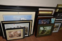 A QUANTITY OF MILITARY AND NEW ZEALAND THEMED PRINTS ETC, prints include a signed Randall Wilson '