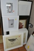 A SELECTION OF DECORATIVE PRINTS ETC, to include an unframed Glyn Thomas etching 'King's Gateway'