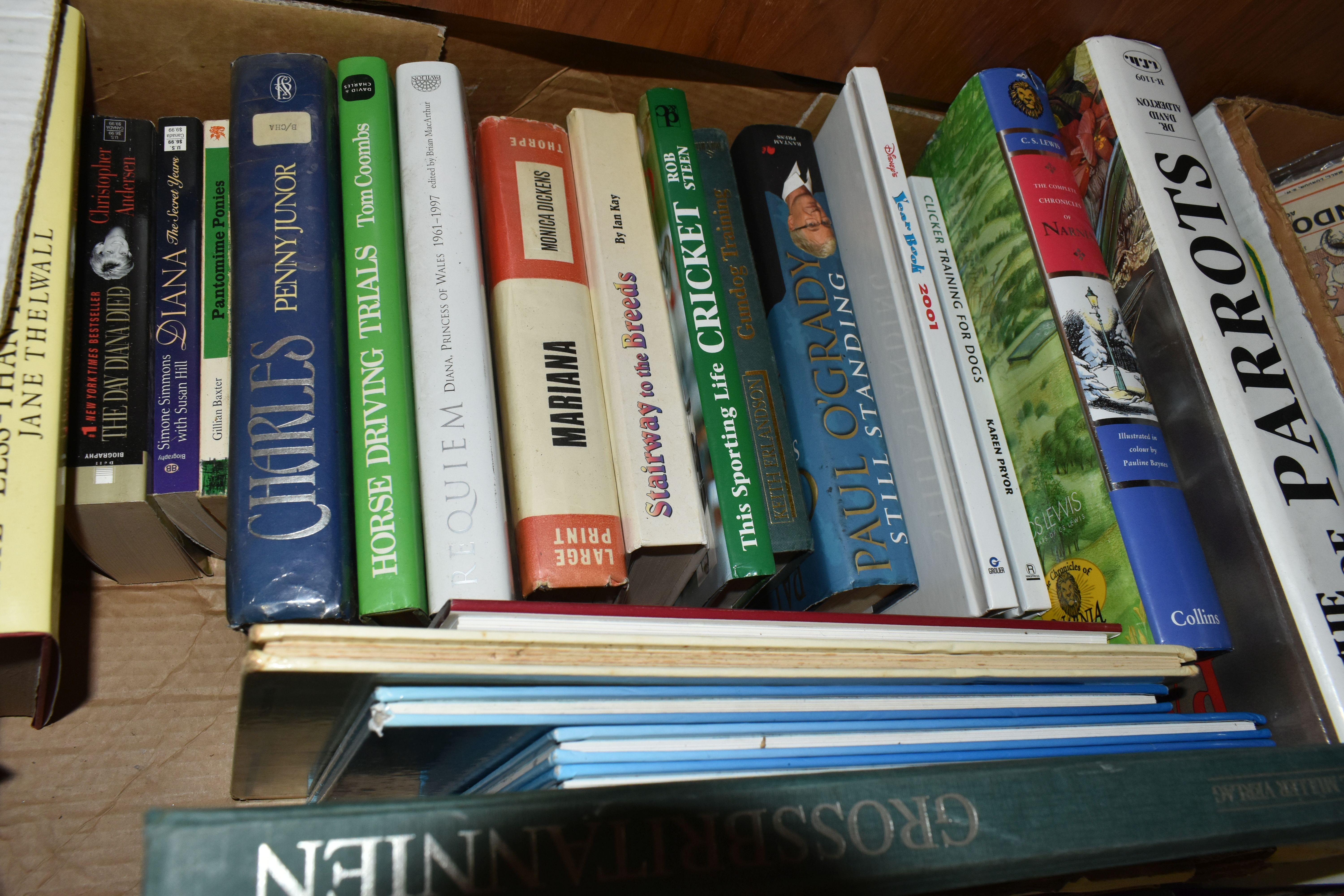 FIVE BOXES OF BOOKS & MAGAZINES containing approximately seventy-five miscellaneous titles in - Image 5 of 6